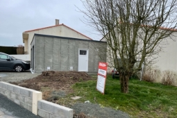 Garage en béton avant enduit